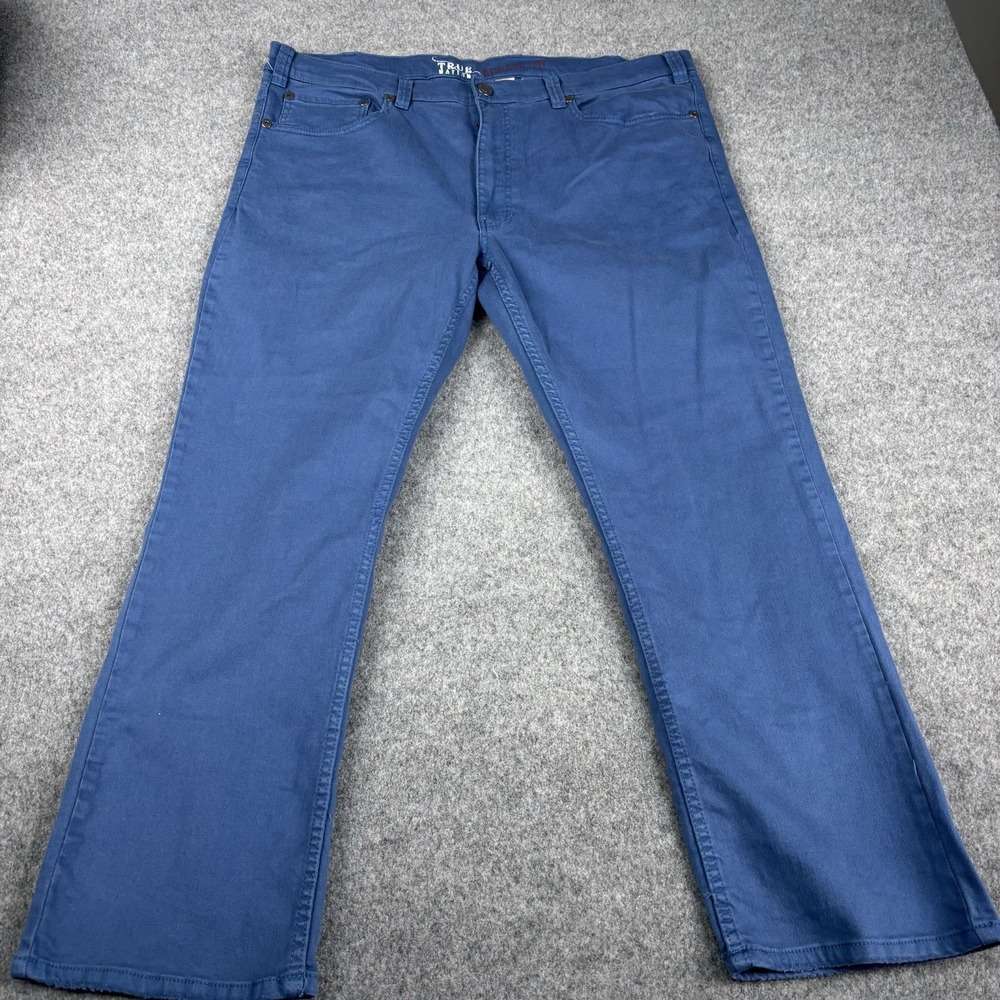 True‎ Nation Athletic Fit Jeans Mens 42x30 Blue Stretch Denim 5 Pocket Casual